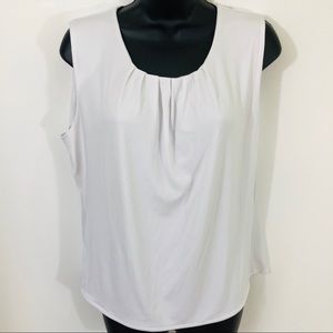 Calvin Klein White Sleeveless Top Size 14